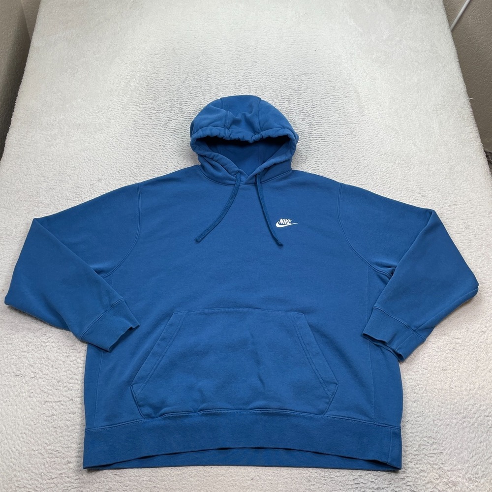 Nike Hoodie‎ Men's Size XL Sportswear Club Fleece Pullover Logo BV2654-407